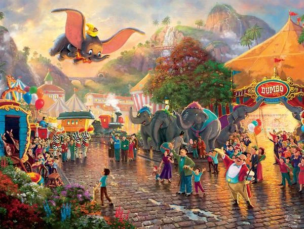 Thomas Kinkade Disney 750pc Puzzle - Dumbo 4 Thomas Kinkade Disney 750pc Puzzle - Dumbo - Image 2