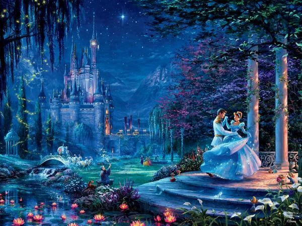 Thomas Kinkade Disney 750pc Puzzle - Cinderella Starlight 4 Thomas Kinkade Disney 750pc Puzzle - Cinderella Starlight - Image 2