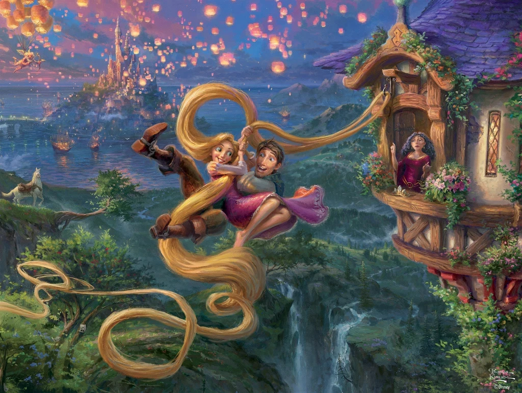 Thomas Kinkade Disney 750pc Puzzle - Tangled 4 Thomas Kinkade Disney 750pc Puzzle - Tangled - Image 2
