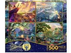 Thomas Kinkade Disney 4 X 500pc - V2