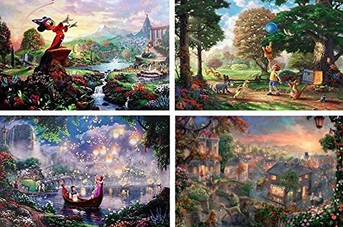 Thomas Kinkade Disney 4 X 500pc - V3 4 Thomas Kinkade Disney 4 X 500pc - V3 - Image 2