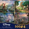 Thomas Kinkade Disney 4 X 500pc - V3 -Disney 3666 1