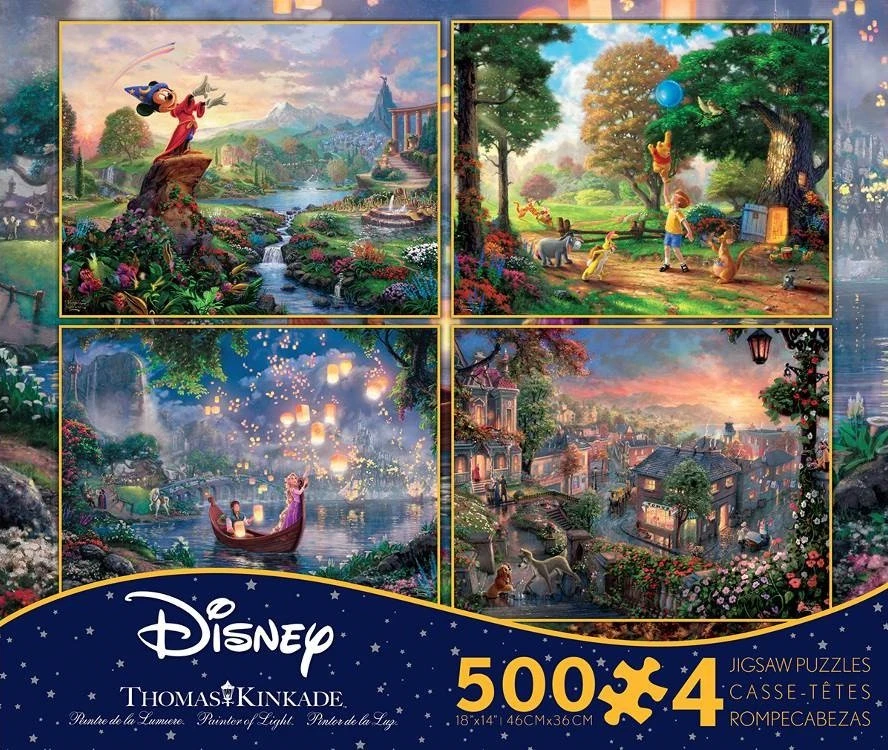Thomas Kinkade Disney 4 X 500pc - V3 3 Thomas Kinkade Disney 4 X 500pc - V3
