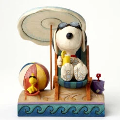 Peanuts By Jim Shore - Snoopy & Woodstock - Beach Buddies -Disney 4049415 4