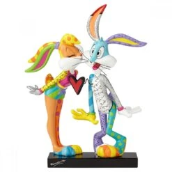 Looney Tunes By Britto - Lola Bunny & Bugs Bunny Kissing Figurine
