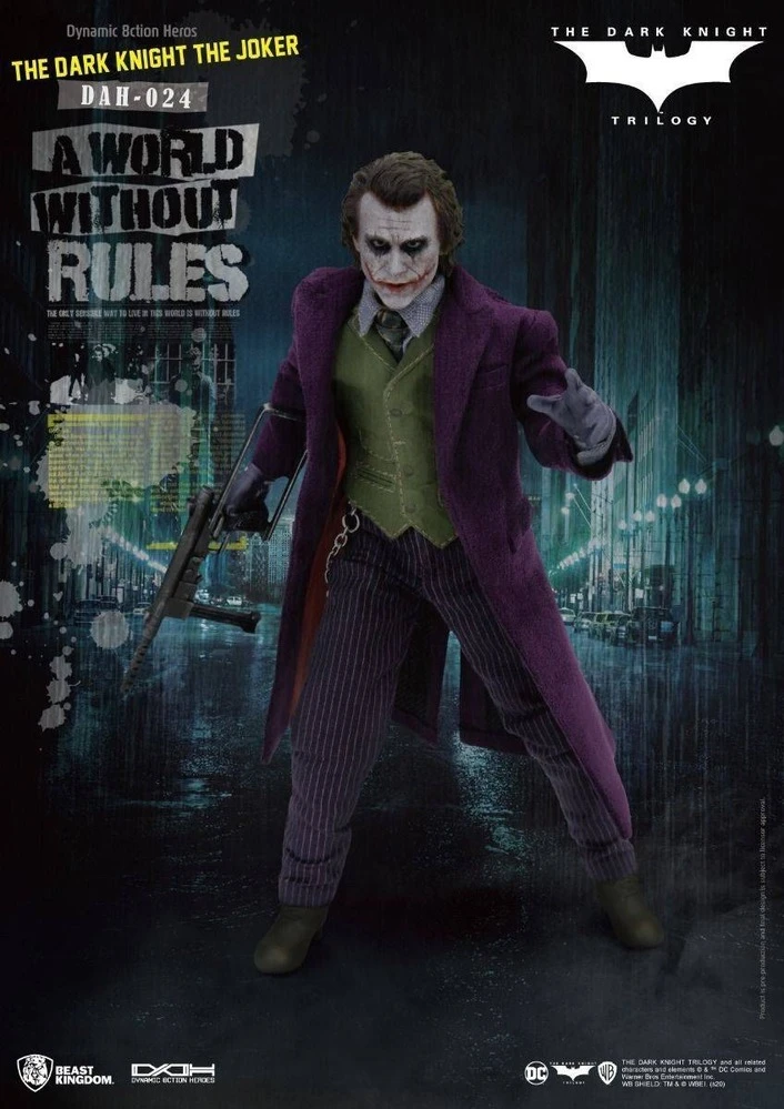 Beast Kingdom Dynamic Action Heroes - DC Comics Batman The Dark Knight The Joker 4 Beast Kingdom Dynamic Action Heroes - DC Comics Batman The Dark Knight The Joker - Image 2
