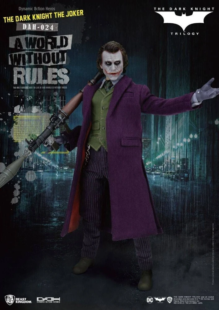 Beast Kingdom Dynamic Action Heroes - DC Comics Batman The Dark Knight The Joker 8 Beast Kingdom Dynamic Action Heroes - DC Comics Batman The Dark Knight The Joker - Image 6