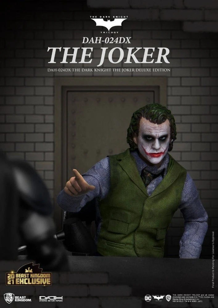 Beast Kingdom Dynamic Action Heroes - DC Comics Batman The Dark Knight Joker Deluxe Version SUMMER EXCLUSIVE 2021 4 Beast Kingdom Dynamic Action Heroes - DC Comics Batman The Dark Knight Joker Deluxe Version SUMMER EXCLUSIVE 2021 - Image 2