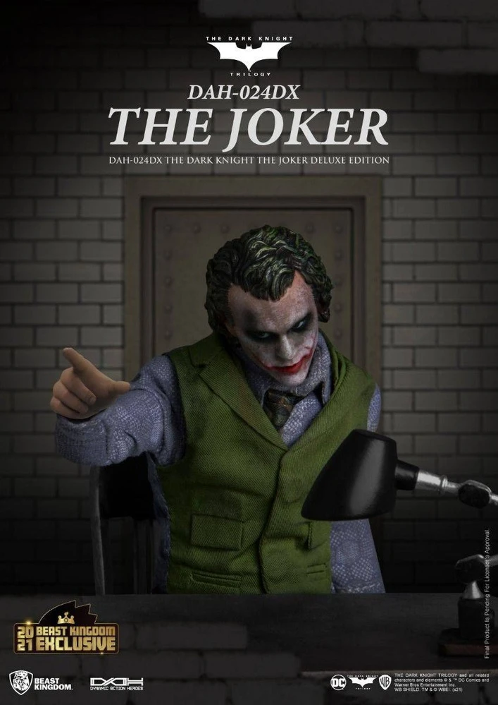 Beast Kingdom Dynamic Action Heroes - DC Comics Batman The Dark Knight Joker Deluxe Version SUMMER EXCLUSIVE 2021 5 Beast Kingdom Dynamic Action Heroes - DC Comics Batman The Dark Knight Joker Deluxe Version SUMMER EXCLUSIVE 2021 - Image 3