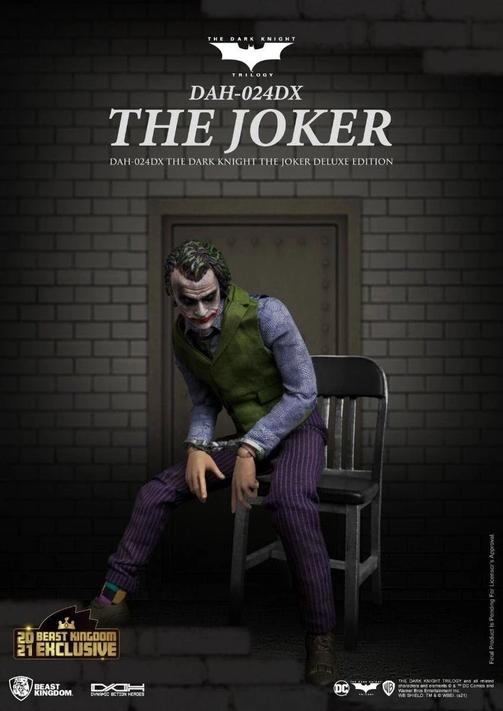 Beast Kingdom Dynamic Action Heroes - DC Comics Batman The Dark Knight Joker Deluxe Version SUMMER EXCLUSIVE 2021 3 Beast Kingdom Dynamic Action Heroes - DC Comics Batman The Dark Knight Joker Deluxe Version SUMMER EXCLUSIVE 2021