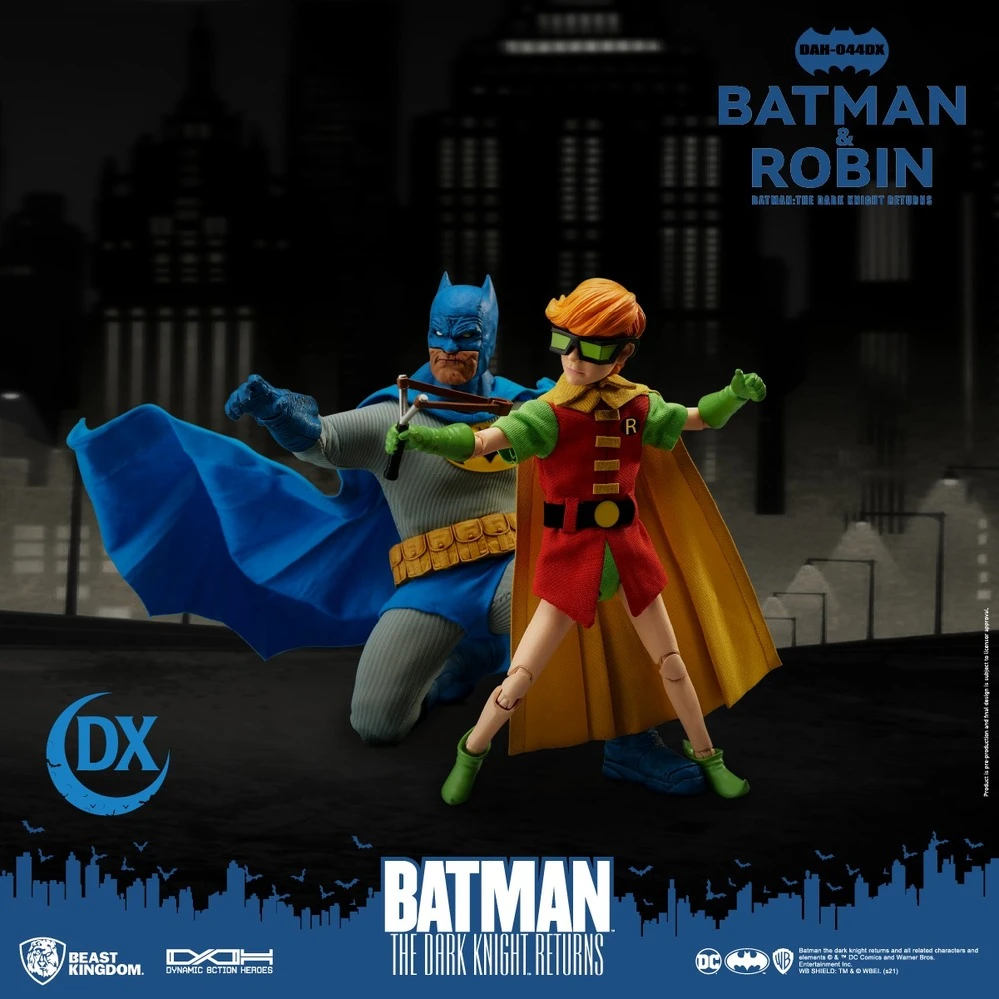 Beast Kingdom Dynamic Action Heroes - DC Comics Batman The Dark Knight Returns Batman & Robin 5 Beast Kingdom Dynamic Action Heroes - DC Comics Batman The Dark Knight Returns Batman & Robin - Image 3