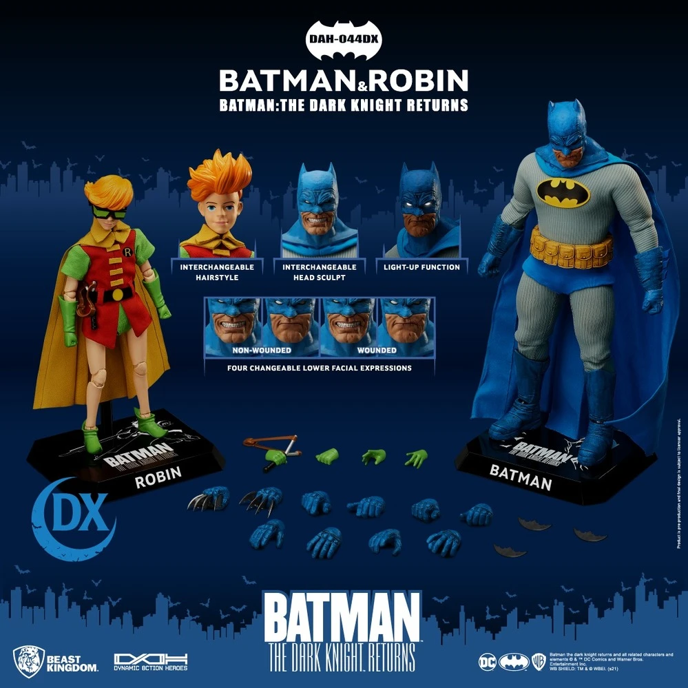 Beast Kingdom Dynamic Action Heroes - DC Comics Batman The Dark Knight Returns Batman & Robin 7 Beast Kingdom Dynamic Action Heroes - DC Comics Batman The Dark Knight Returns Batman & Robin - Image 5