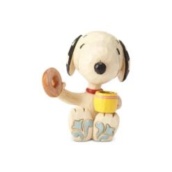 Peanuts By Jim Shore - Snoopy With Donut & Coffee Mini Figurine