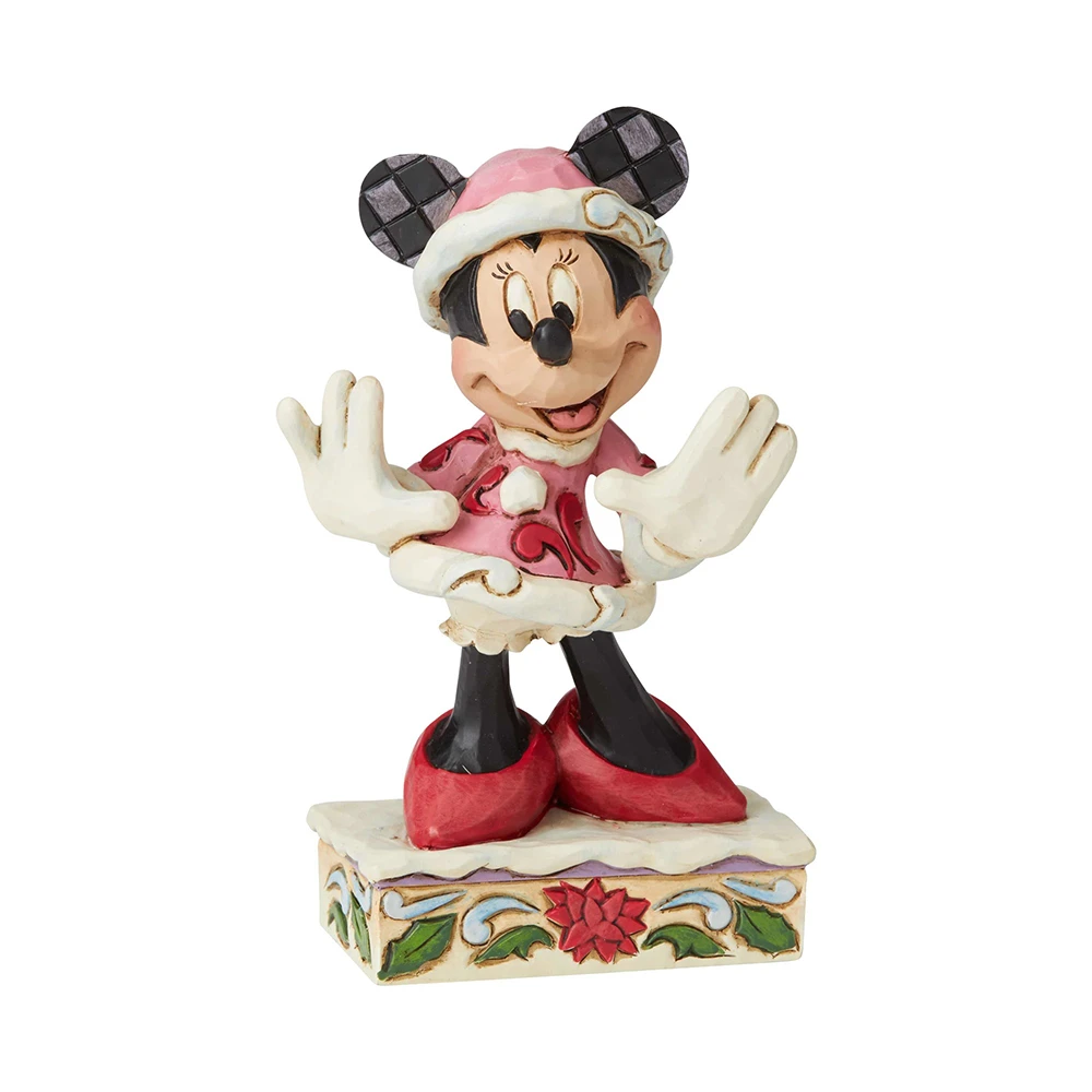 Jim Shore Disney Traditions - Minnie Mouse Christmas - Festive Fashionista Personality Pose 4 Jim Shore Disney Traditions - Minnie Mouse Christmas - Festive Fashionista Personality Pose - Image 2