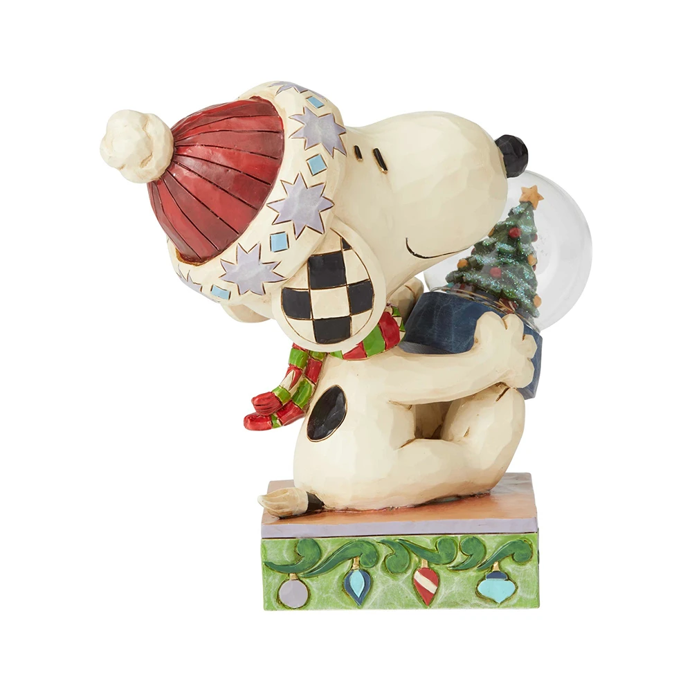 Jim Shore Snoopy Holding Dome With Tree - Christmas Joy (Peanuts Collection) 5 Jim Shore Snoopy Holding Dome With Tree - Christmas Joy (Peanuts Collection) - Image 3