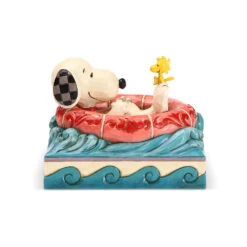 Peanuts By Jim Shore - Snoopy & Woodstock In Floatie - Float Away -Disney 6005942 2