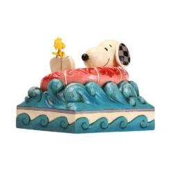 Peanuts By Jim Shore - Snoopy & Woodstock In Floatie - Float Away -Disney 6005942 3