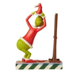 Dr Seuss The Grinch By Jim Shore - Grinch Dressing In Santa Suit -Disney 6006569 2