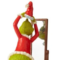Dr Seuss The Grinch By Jim Shore - Grinch Dressing In Santa Suit -Disney 6006569 3