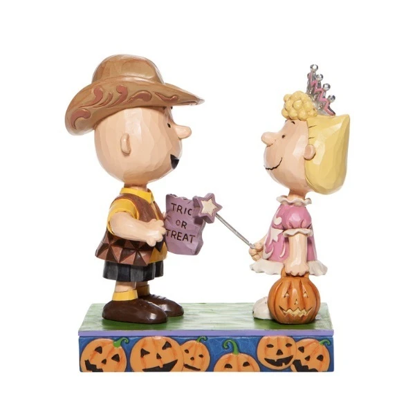 Peanuts By Jim Shore - Charlie Brown & Sally Halloween - Trick Or Treat 3 Peanuts By Jim Shore - Charlie Brown & Sally Halloween - Trick Or Treat