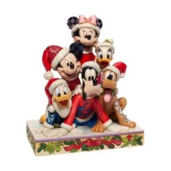 Jim Shore Disney Traditions - Mickey Mouse & Friends Christmas - Piled High With Holiday Cheer