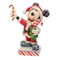 Jim Shore Disney Traditions - Mickey Mouse As Santa - Peppermint Surprise -Disney 6007068 2