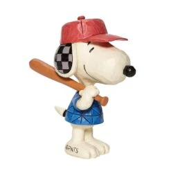 Peanuts By Jim Shore - Snoopy Baseball Mini Figurine