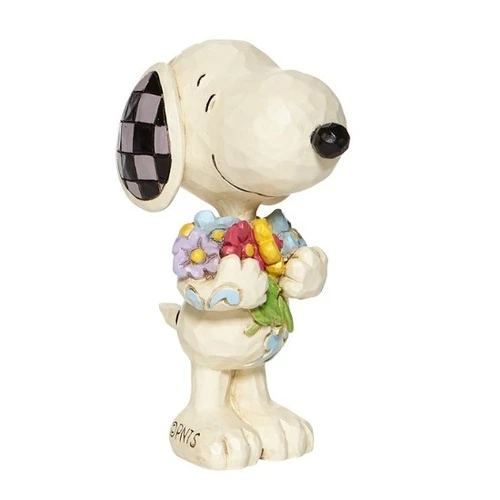 Peanuts By Jim Shore - Snoopy With Flowers Mini Figurine 3 Peanuts By Jim Shore - Snoopy With Flowers Mini Figurine