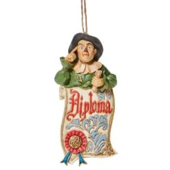 The Wizard Of Oz By Jim Shore - Scarecrow Diploma Hanging Ornament