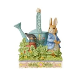 Beatrix Potter By Jim Shore - Peter Rabbit With Watering Can - Caught In Mr. McGregor’s Garden