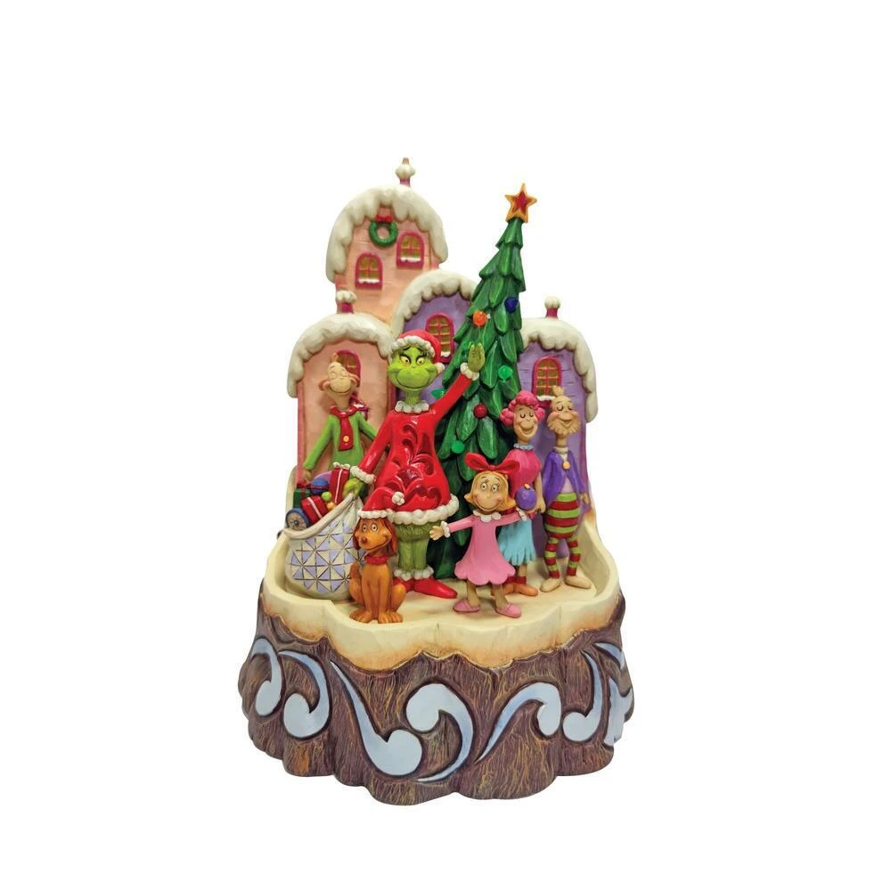 Dr Seuss The Grinch By Jim Shore - Grinch Light Up Carved By Heart 5 Dr Seuss The Grinch By Jim Shore - Grinch Light Up Carved By Heart - Image 3