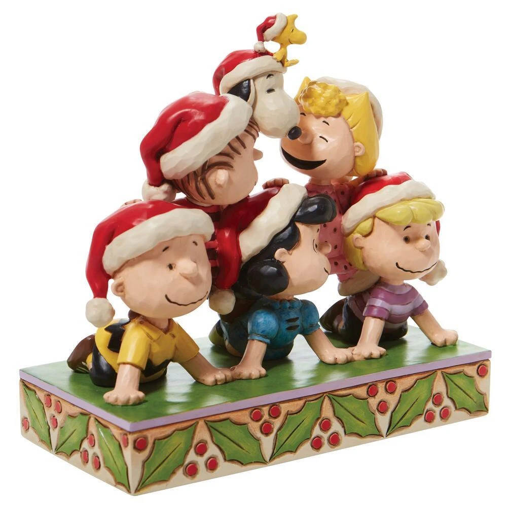 Peanuts By Jim Shore - Peanuts Holiday Pyramid - Stacked With Friendship 5 Peanuts By Jim Shore - Peanuts Holiday Pyramid - Stacked With Friendship - Image 3
