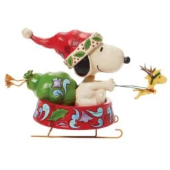 Peanuts By Jim Shore - Snoopy As Santa In Dog Bowl Sled - Dashing Through The Holidays 9 Peanuts By Jim Shore - Snoopy As Santa In Dog Bowl Sled - Dashing Through The Holidays -Disney 6008956 3