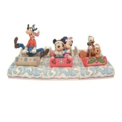 Jim Shore Disney Traditions - Donald & Pluto Sledding - A Friendly Race -Disney 6008973 2