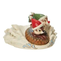 Jim Shore Disney Traditions - Chip N' Dale Sledding Saucer - Fun In The Snow -Disney 6008975 3