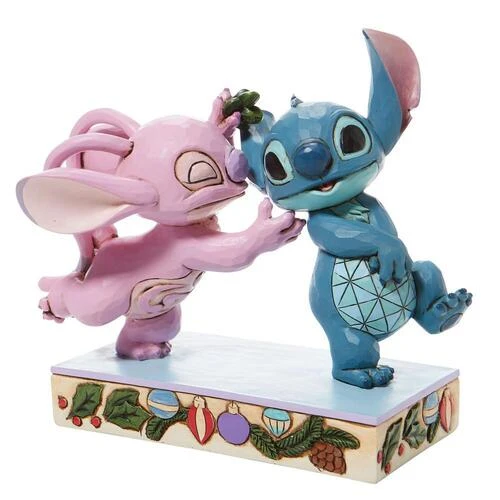 Jim Shore Disney Traditions - Lilo & Stitch Angel & Stitch - Mistletoe Kisses 4 Jim Shore Disney Traditions - Lilo & Stitch Angel & Stitch - Mistletoe Kisses - Image 2
