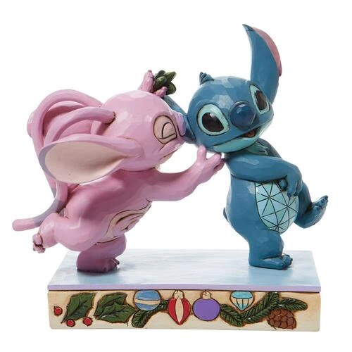Jim Shore Disney Traditions - Lilo & Stitch Angel & Stitch - Mistletoe Kisses 3 Jim Shore Disney Traditions - Lilo & Stitch Angel & Stitch - Mistletoe Kisses