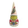 Dr Seuss The Grinch By Jim Shore - Grinch Gnome Holding Present 2 Dr Seuss The Grinch By Jim Shore - Grinch Gnome Holding Present -Disney 6009201