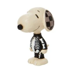 Peanuts By Jim Shore - Snoopy Skeleton Mini Figurine -Disney 6010320 2