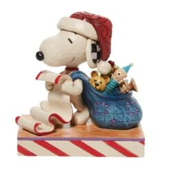 Peanuts By Jim Shore - Santa Snoopy With List & Bag