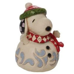 Peanuts By Jim Shore - Mini Snoopy Snowman -Disney 6010326 2