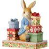 Beatrix Potter By Jim Shore - Peter With Presents - Presents Of Happiness, Joy & Love -Disney 6010689