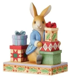 Beatrix Potter By Jim Shore - Peter With Presents - Presents Of Happiness, Joy & Love