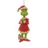 Dr Seuss The Grinch By Jim Shore - Grinch Heart Hanging Ornament