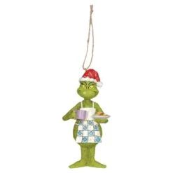 Dr Seuss The Grinch By Jim Shore - Grinch In Apron With Cookies Hanging Ornament