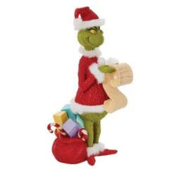 Department 56 Dr Seuss The Grinch By Dept 56 - Grinch With List -Disney 6010972 4