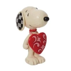 Peanuts By Jim Shore - Snoopy Wearing Heart Sign