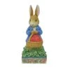 Beatrix Potter By Jim Shore - Peter Rabbit With Basket Of Strawberries - A Sweet Treat