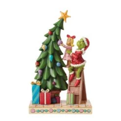 Dr Seuss The Grinch By Jim Shore - Grinch And Cindy Decorating Tree