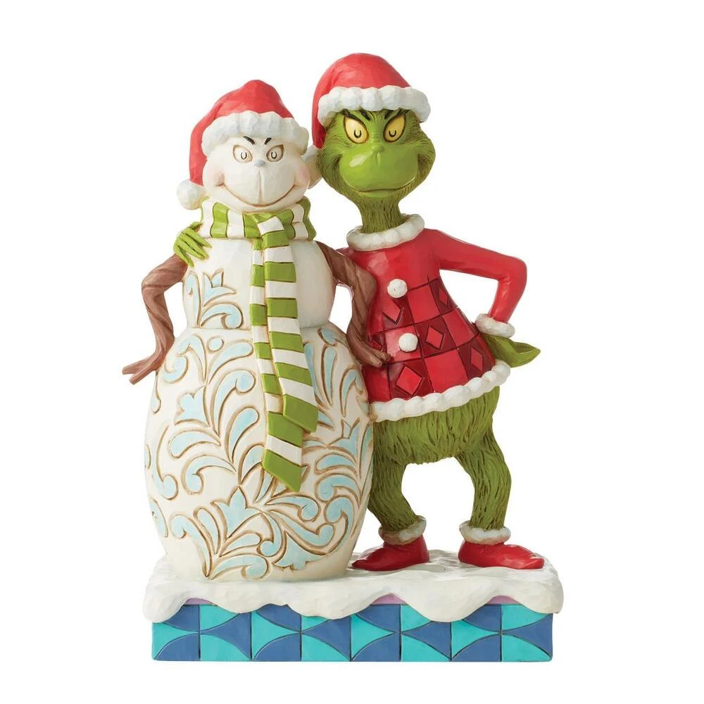 Dr Seuss The Grinch By Jim Shore - Grinch With Grinchy Snowman 3 Dr Seuss The Grinch By Jim Shore - Grinch With Grinchy Snowman